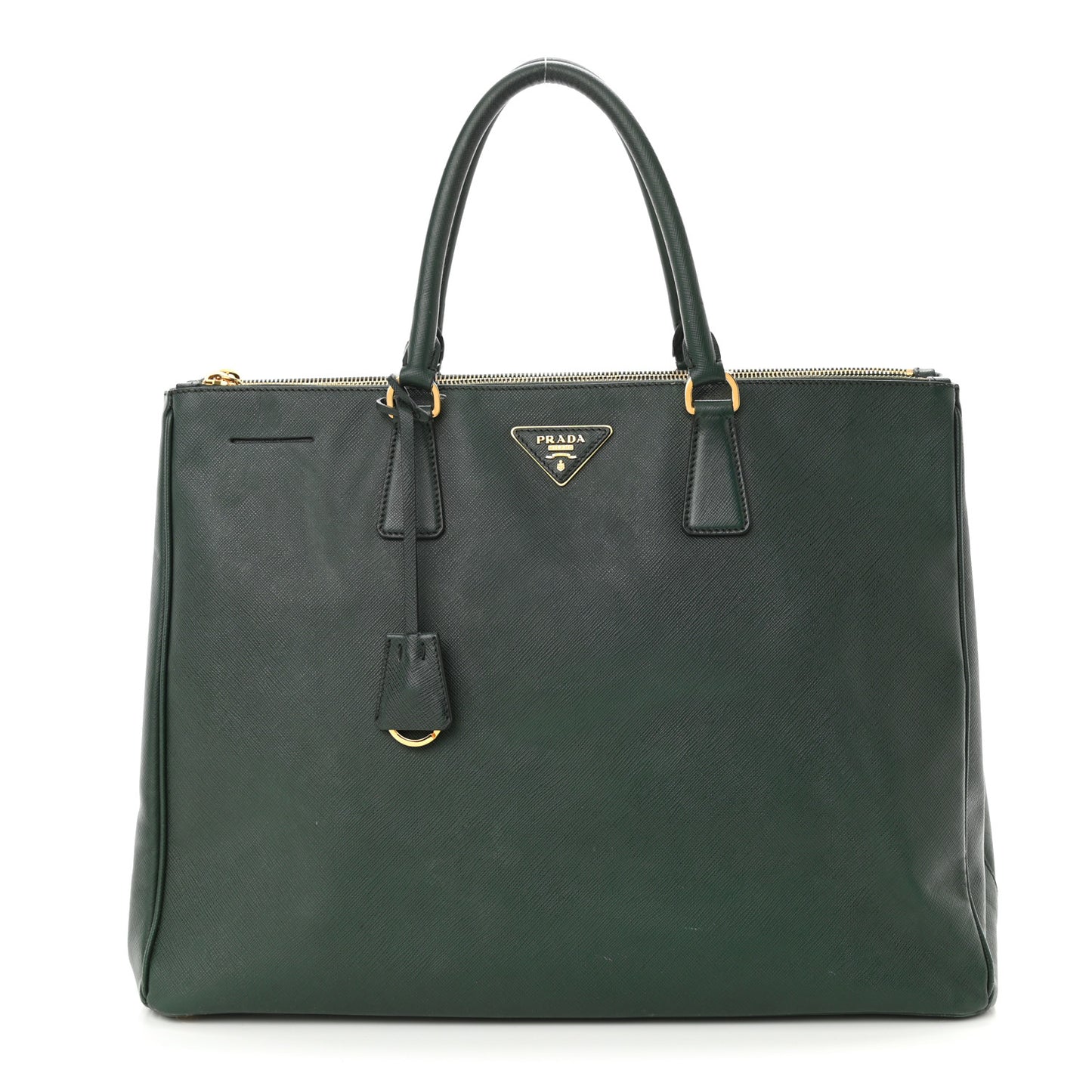 Saffiano Large Galleria Double Zip Tote Militare