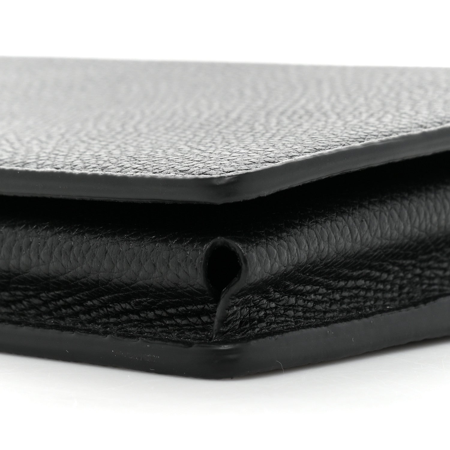 Valentino Garavani Grainy Calfskin VLogo Top Handle Wallet With Chain Black 7 of 8