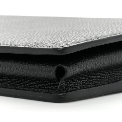 Valentino Garavani Grainy Calfskin VLogo Top Handle Wallet With Chain Black 7 of 8