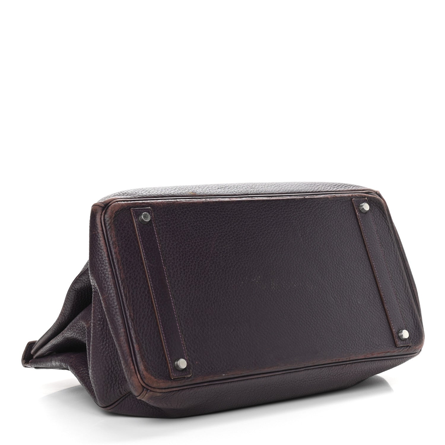 Hermes Taurillon Clemence Birkin 40 Raisin 4 of 17