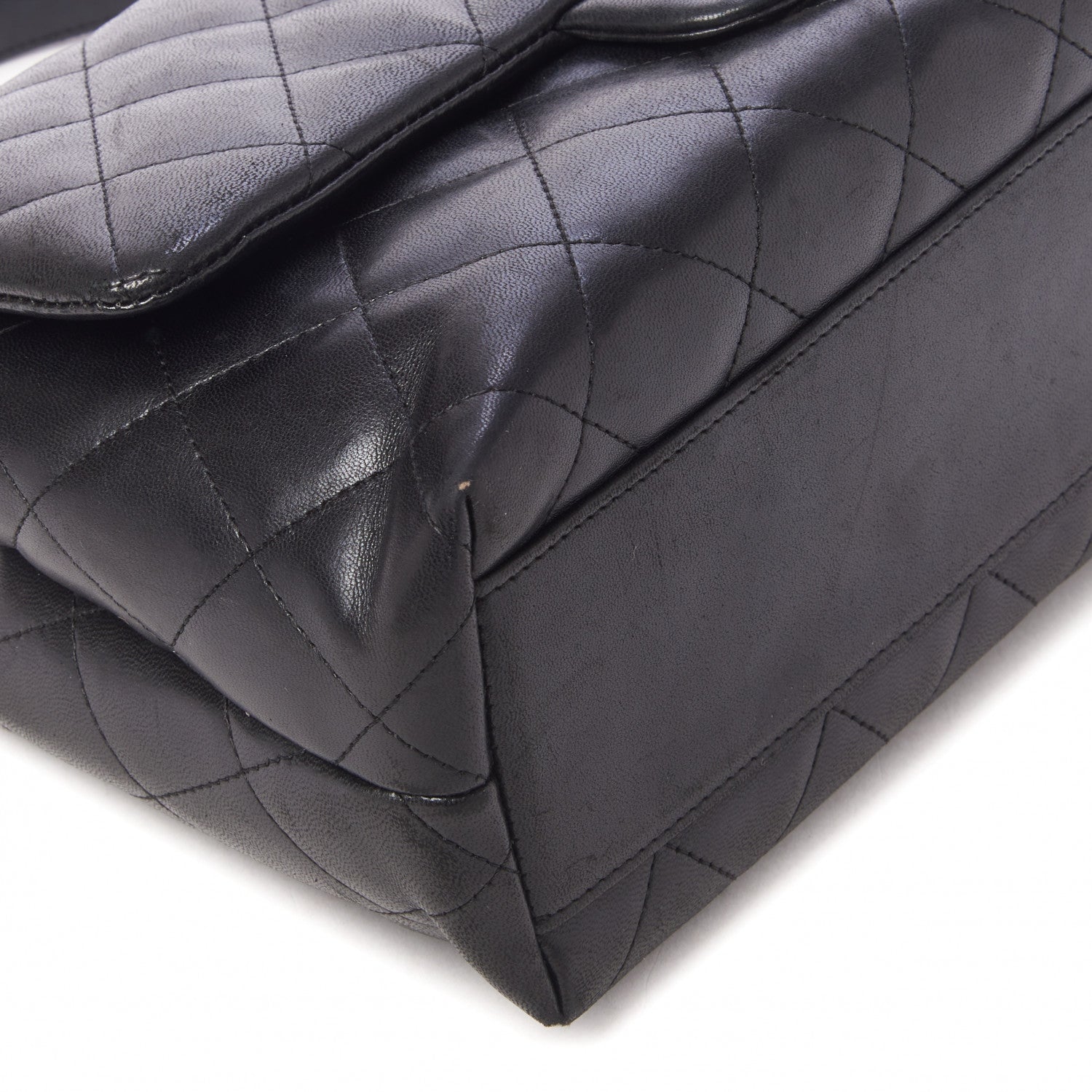 Chanel Lambskin Quilted Medium Kelly Flap Bag Black 6 of 10