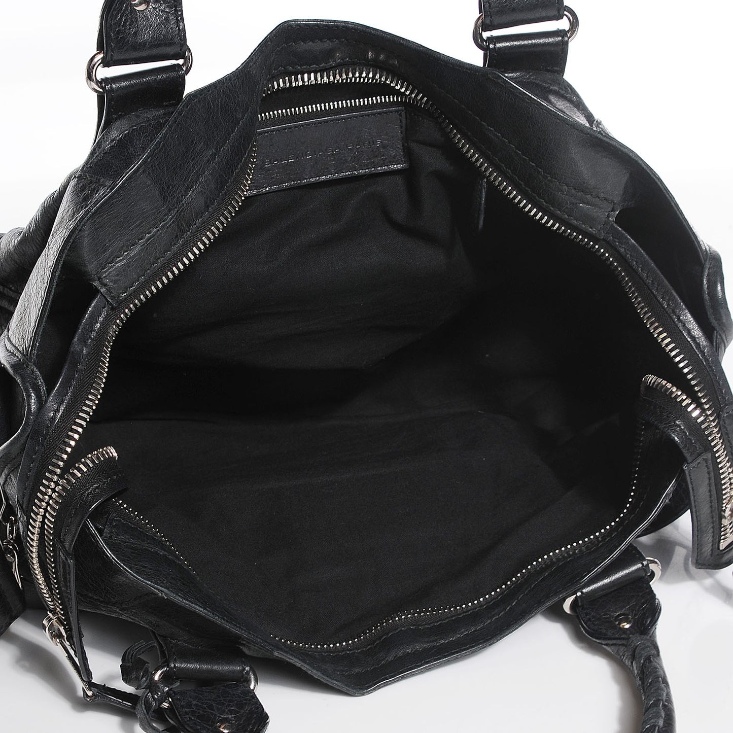 Agneau Giant 21 Silver Hardware Part Time Black