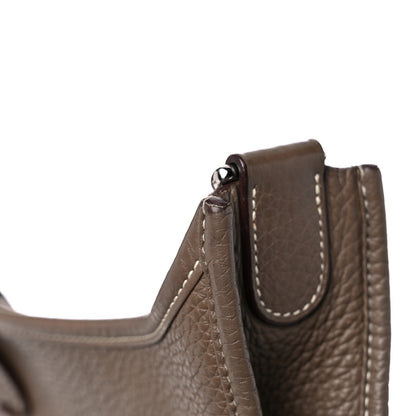Hermes Taurillon Clemence Evelyne III PM Etoupe 13 of 20