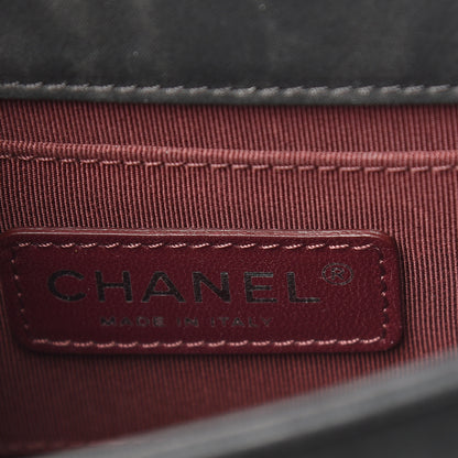 Chanel Iridescent Calfskin Marble Plexiglass Boy Brick Flap Grey 6 of 10