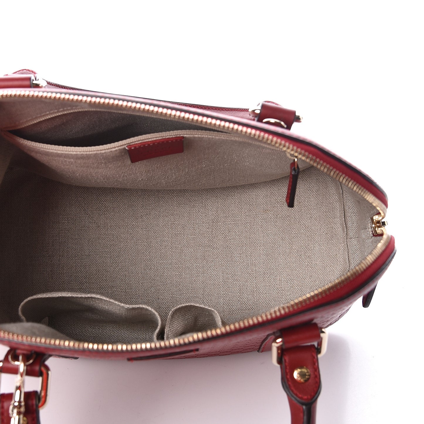 Microguccissima Medium Dome Bag Red