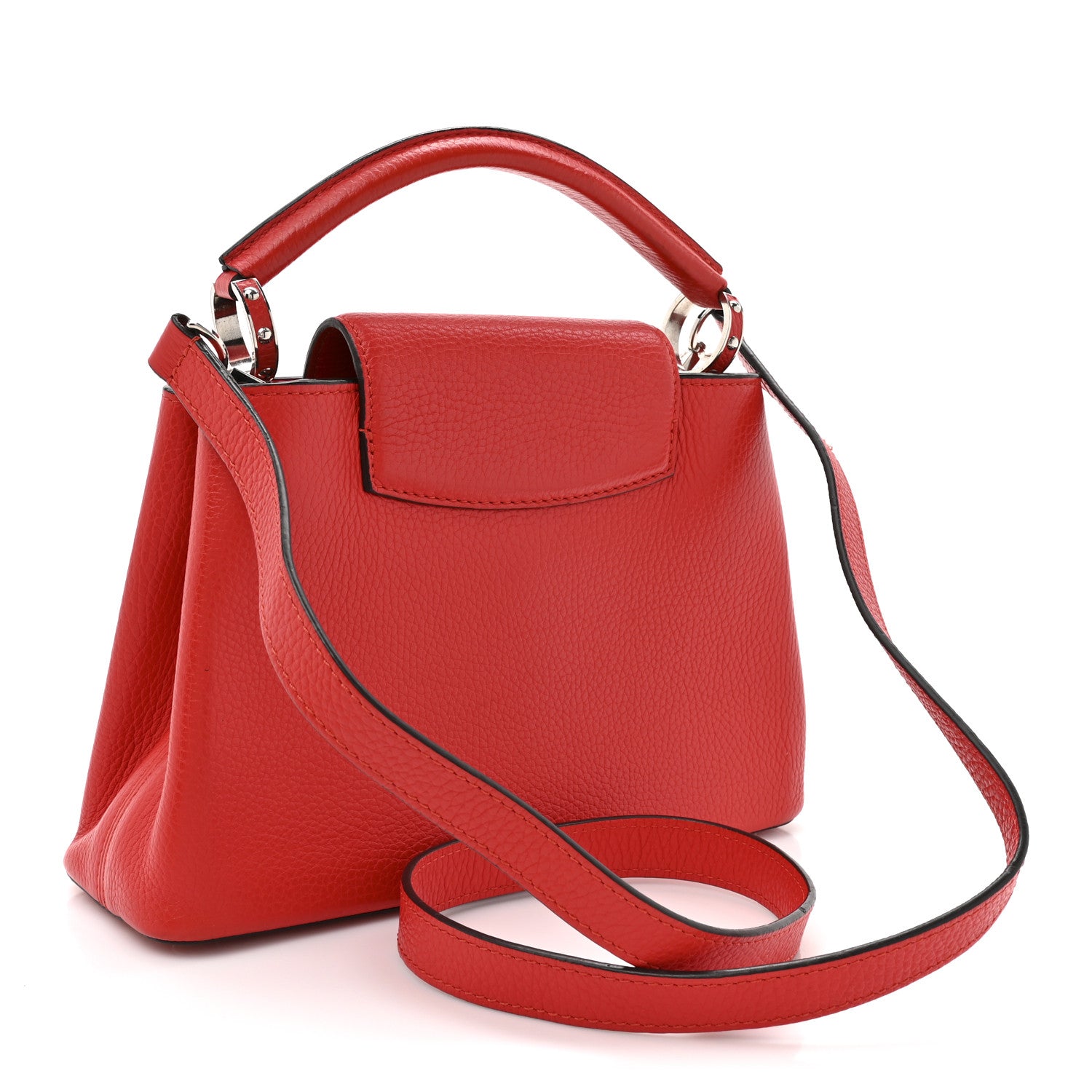 Louis Vuitton Taurillon Capucines BB Coquelicot 3 of 11