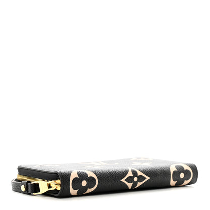 Louis Vuitton Empreinte Monogram Giant Zippy Wallet Black Beige 4 of 7