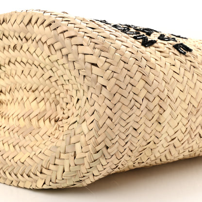 Celine X DAVID KRAMER Raffia Calfskin Panier Bag White 9 of 11