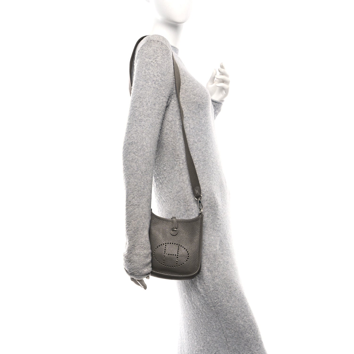 Hermes Taurillon Clemence Evelyne TPM Etain 2 of 10