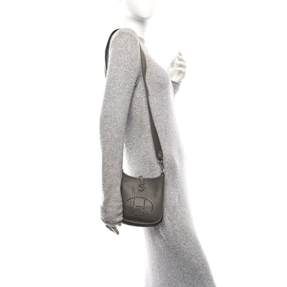 Hermes Taurillon Clemence Evelyne TPM Etain 2 of 10