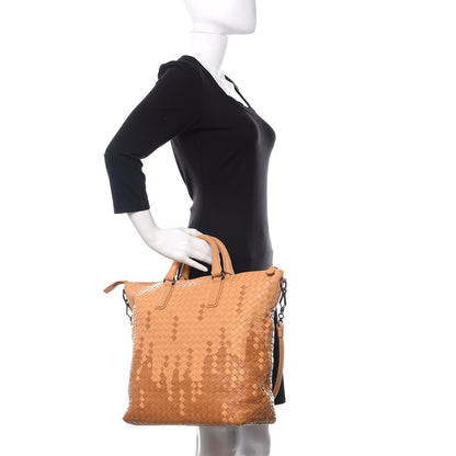 Bottega Veneta Nappa Intrecciato Medium Convertible Tote Camel 3 of 12