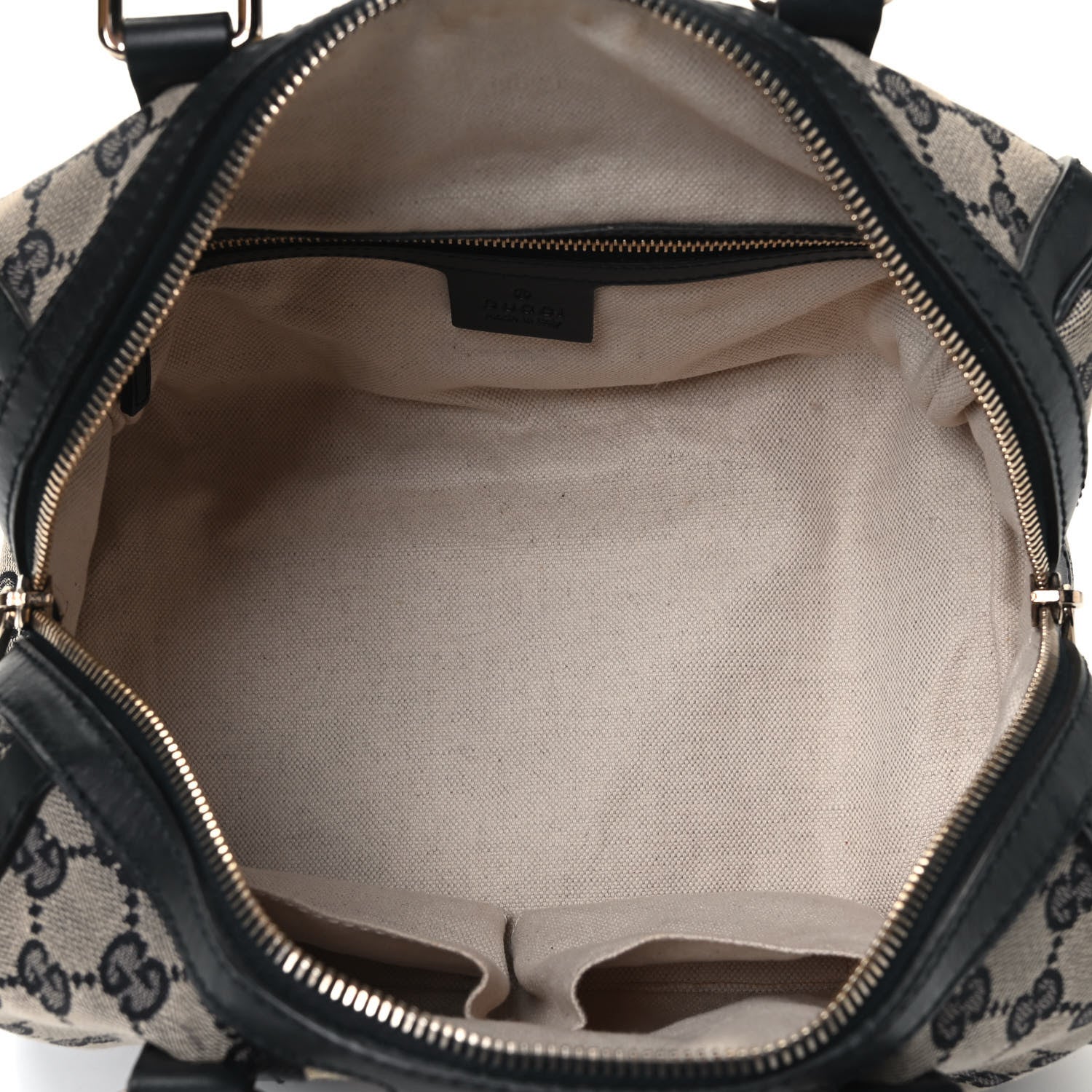 Gucci Monogram Vintage Web Small Boston Navy 4 of 4
