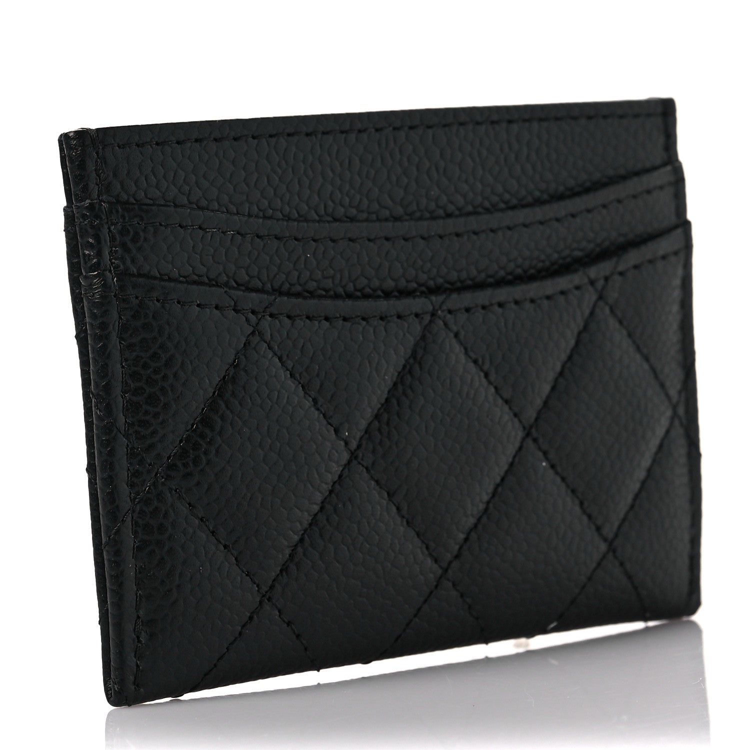 Chanel Caviar Quilted Card Holder Black 3 of 8