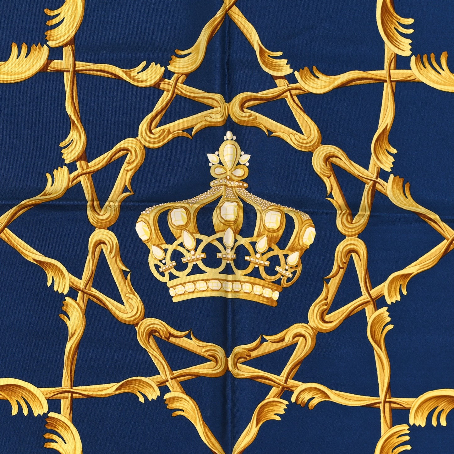 Silk Couronnes Crown Scarf 90