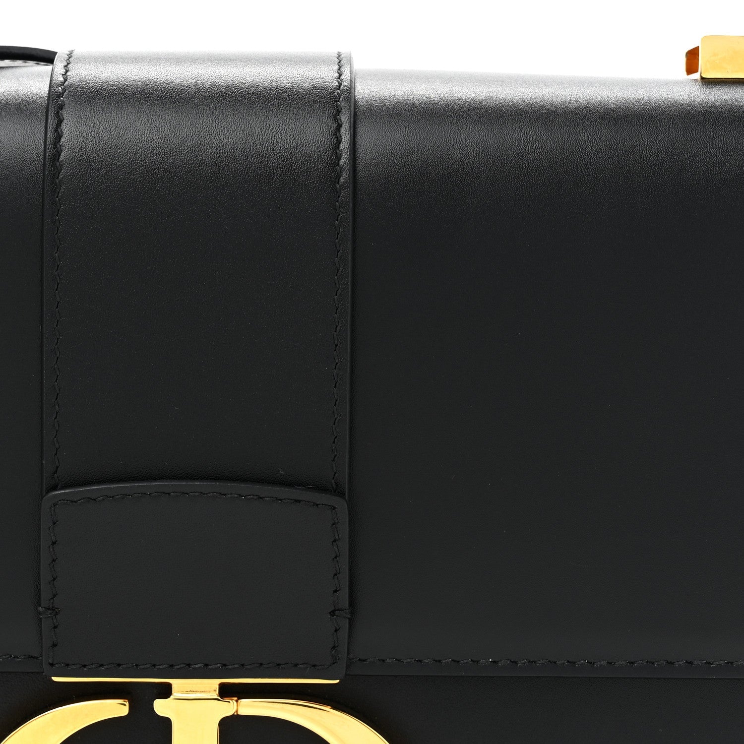Christian Dior Smooth Calfskin 30 Montaigne Flap Bag Black 8 of 14