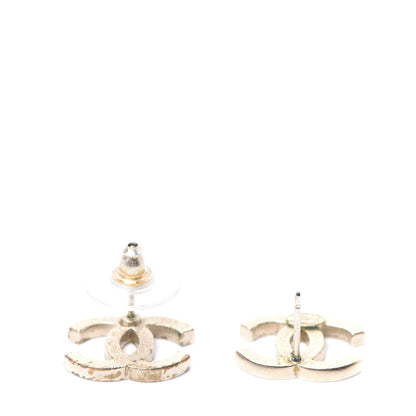Chanel Crystal CC Earrings Gold 3 of 5