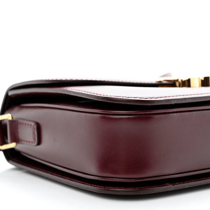 Celine Shiny Calfskin Medium Triomphe Light Burgundy 11 of 15