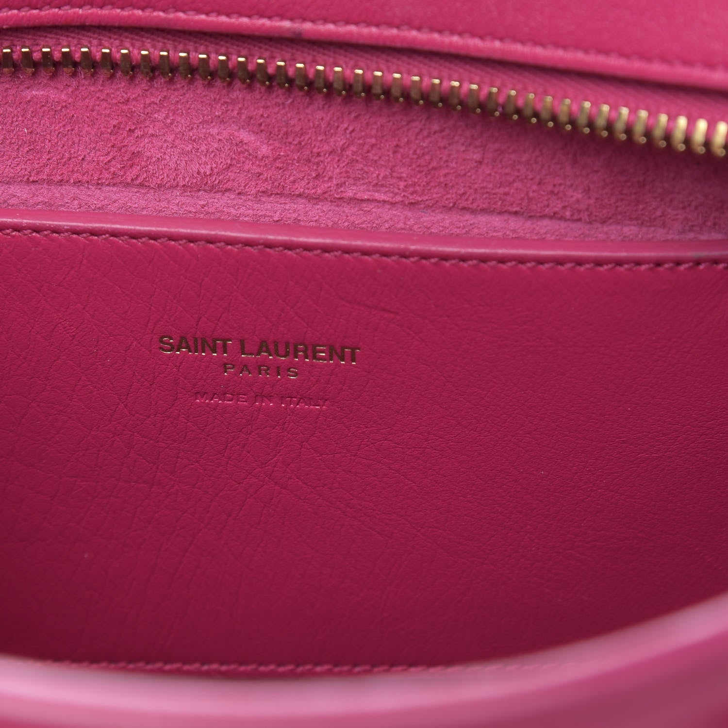 Saint Laurent Calfskin Monogram Baby Cabas Fuchsia 6 of 11