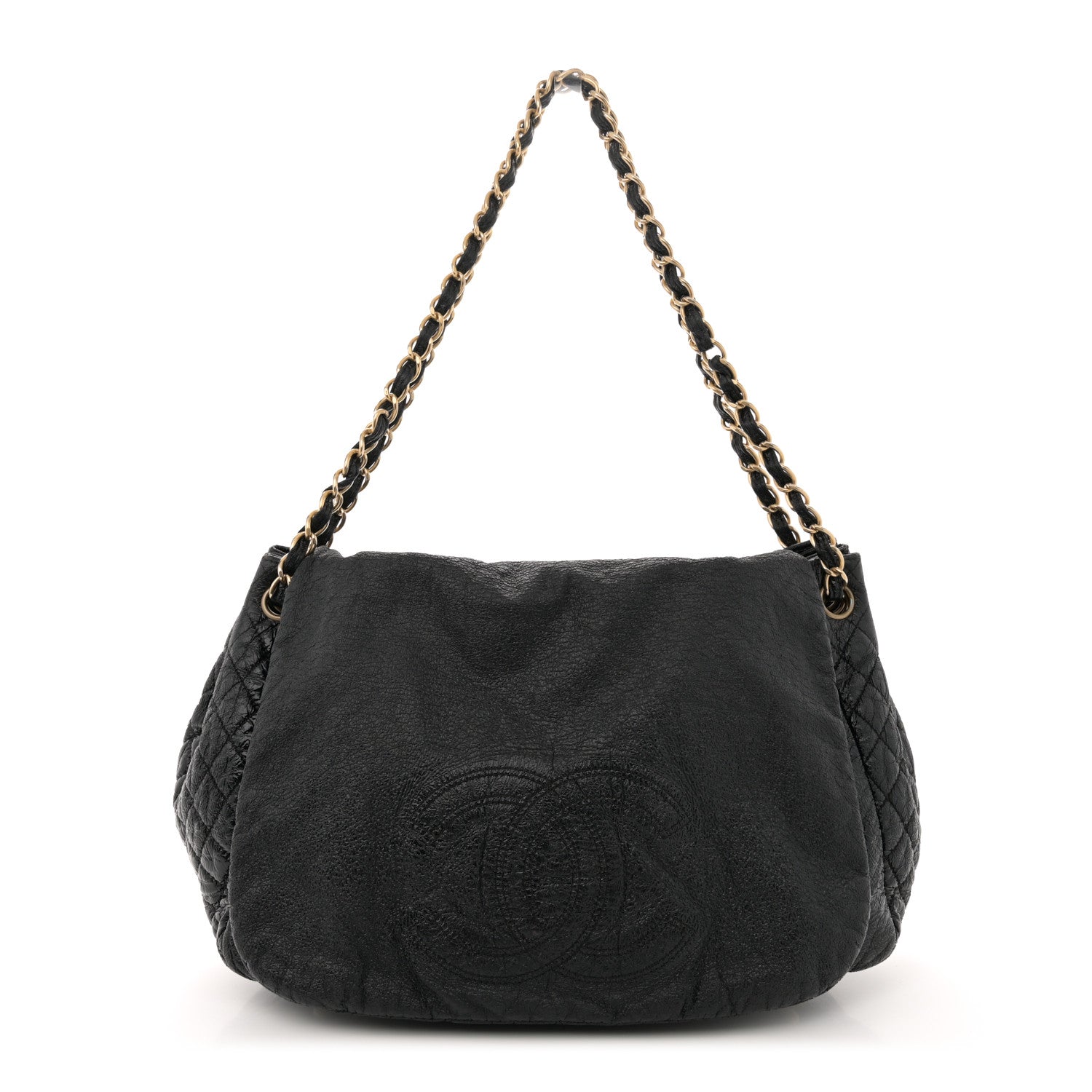 Chanel Vinyl Rock and Chain Flap Black 1 of 12