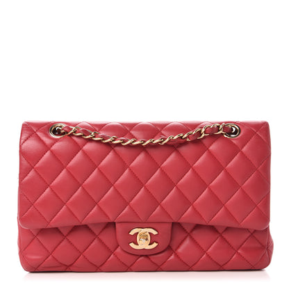 Chanel Lambskin Quilted Medium Double Flap Red 1 of 11