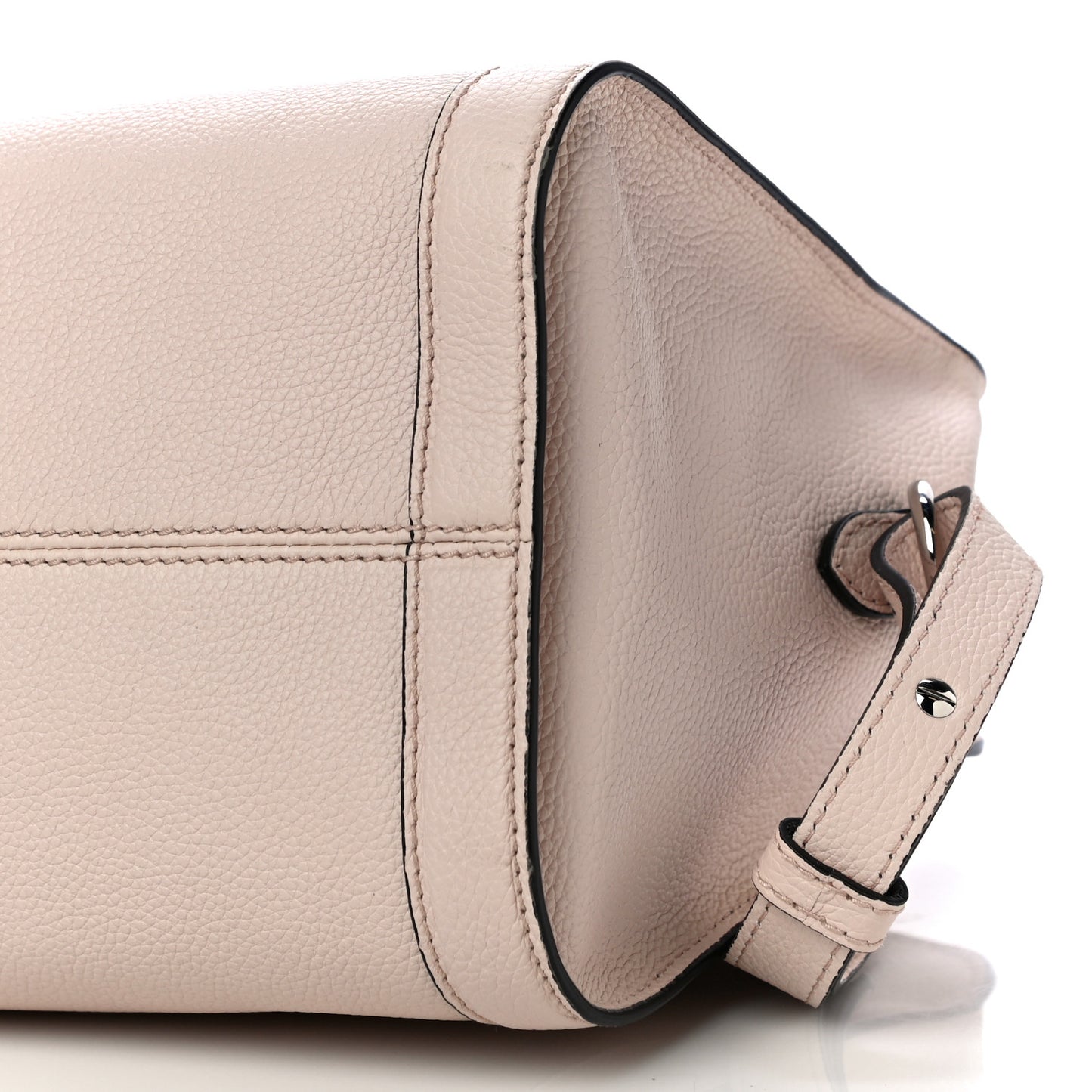 Pebbled Calfskin Small Skull Padlock Zip Around Tote Teint