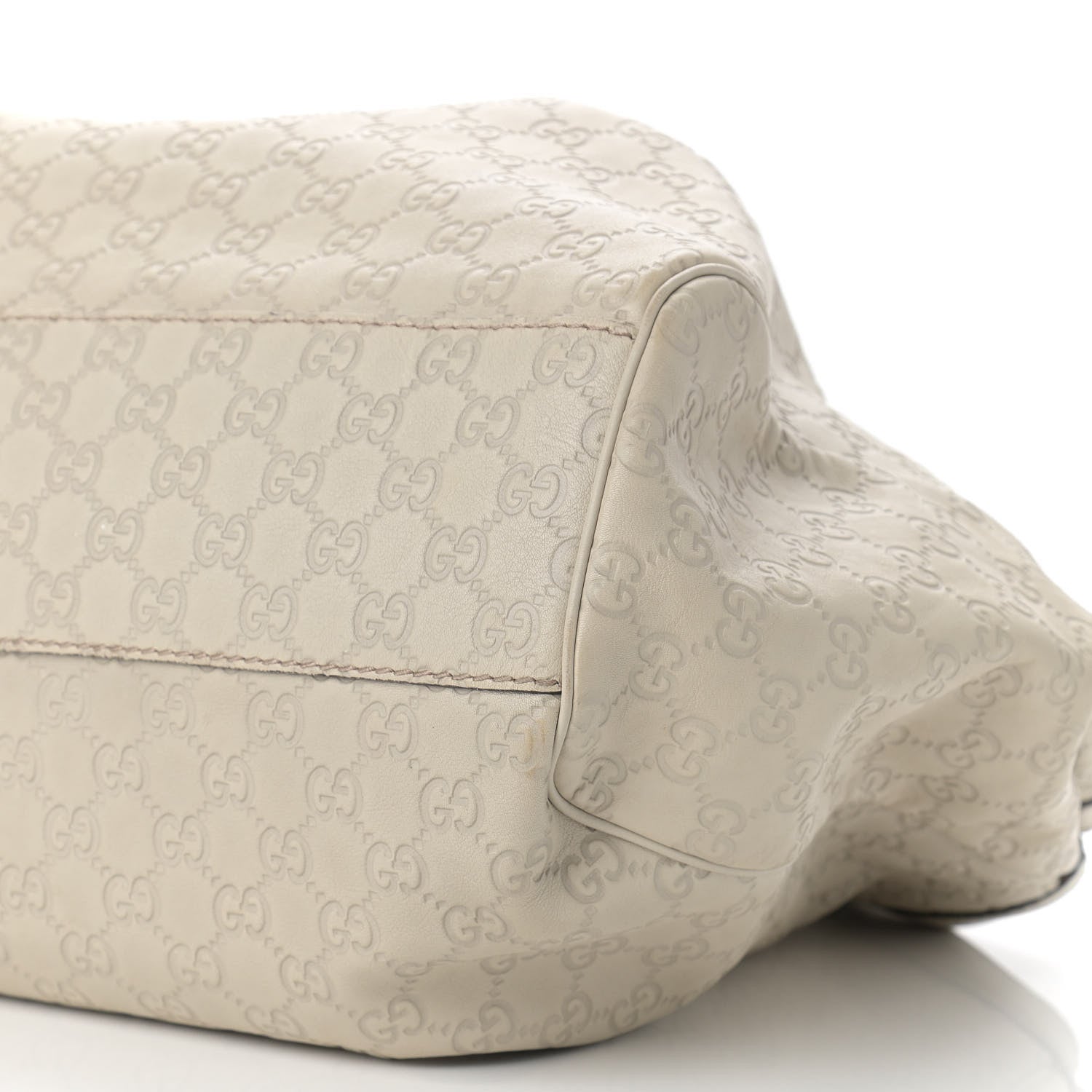 Gucci Guccissima Large Sukey Tote Mystic White 12 of 13