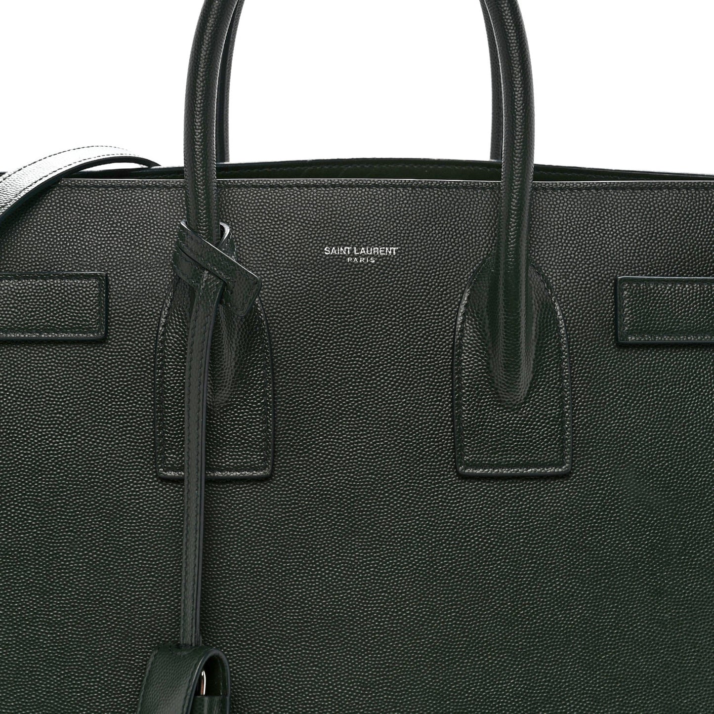 Grained Calfskin Small Sac De Jour Dark Vert