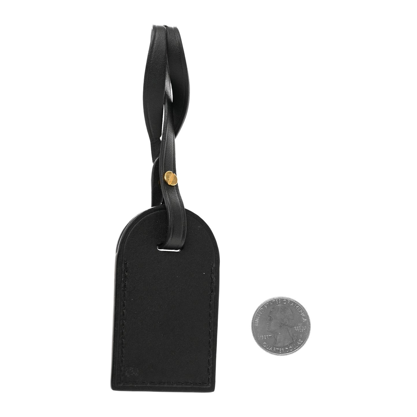 Calfskin Luggage Tag Black