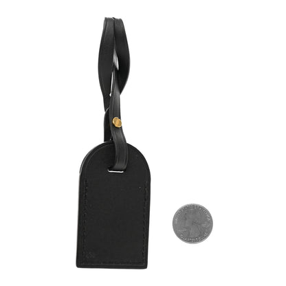 Louis Vuitton Calfskin Luggage Tag Black 2 of 3