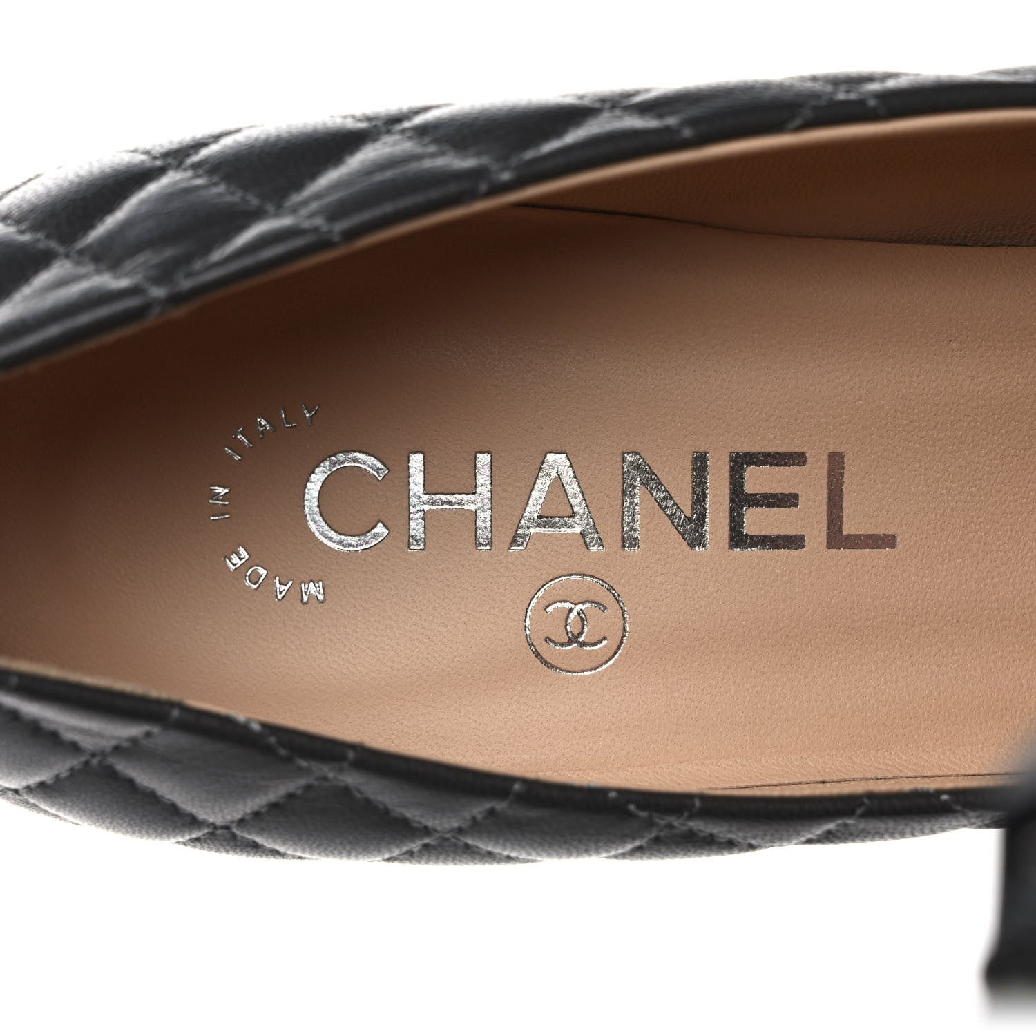 Chanel Lambskin Quilted Camellia Pumps 40 Grey 7 of 7