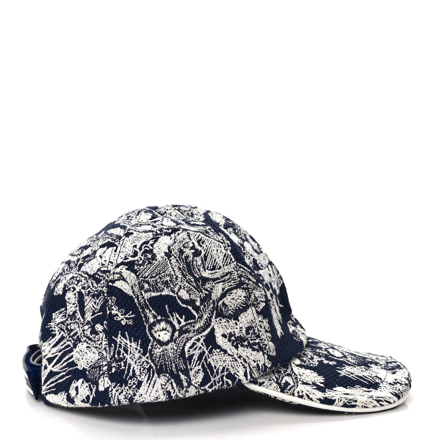 Christian Dior Cotton Embroidered Dioriviera Baseball Cap 57 Blue 5 of 8