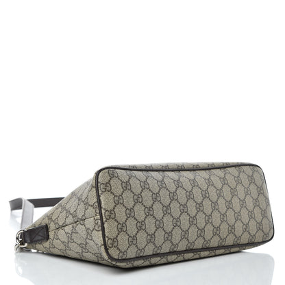Gucci GG Supreme Monogram Small Zippered Tote Dark Brown 4 of 9