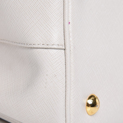 Prada Saffiano Lux Medium Tote Talco 11 of 17