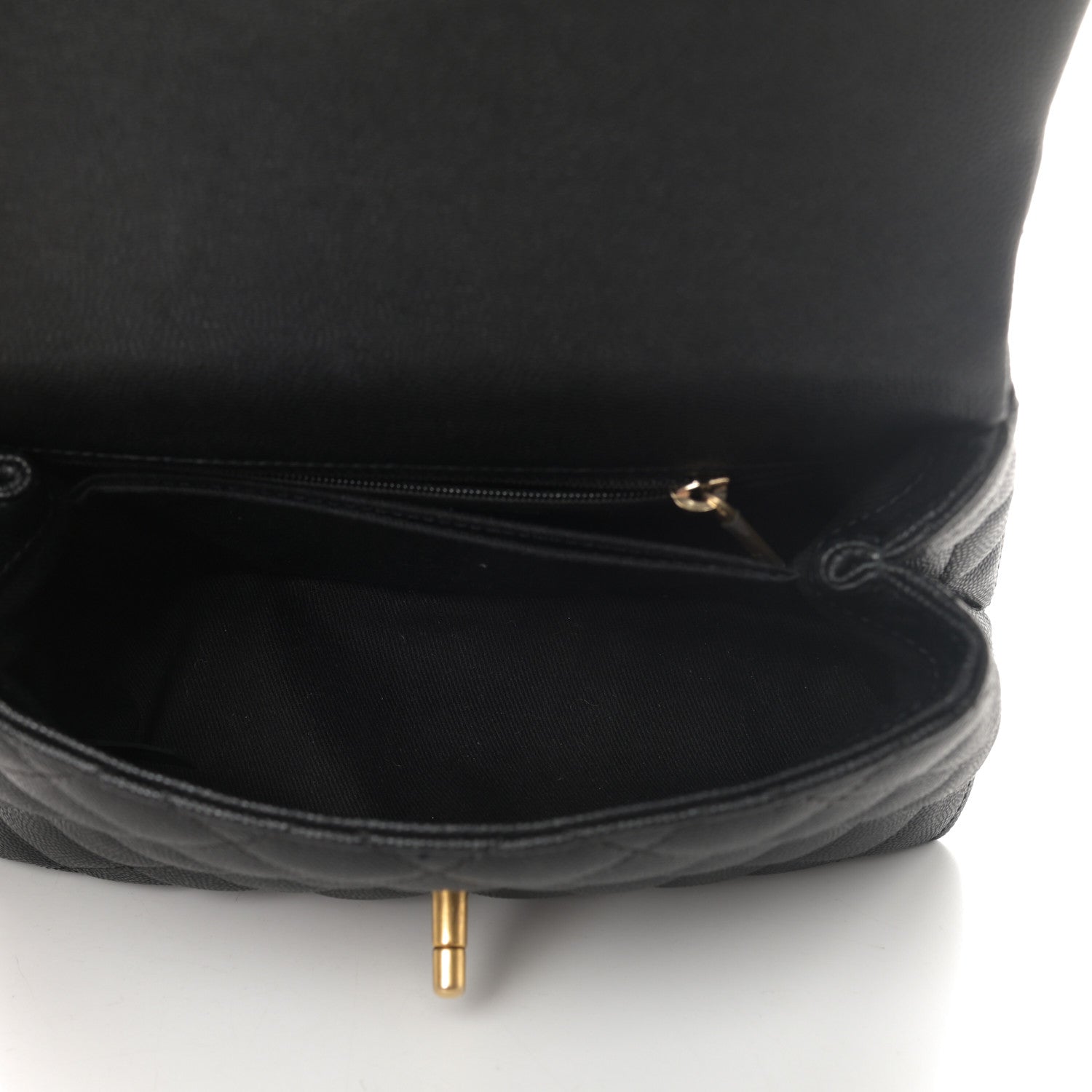 Chanel Caviar Lizard Quilted Mini Coco Handle Flap Black 5 of 11