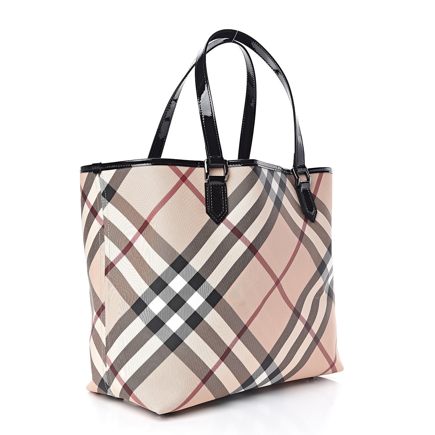 Burberry Nova Check Large Nickie Tote Black 4 of 12