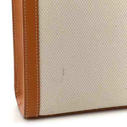 Celine Canvas Calfskin Mini Vertical Cabas Natural Tan 14 of 18