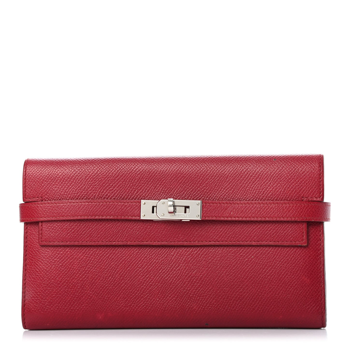 Epsom Kelly Longue Wallet Rubis