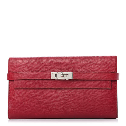 Hermes Epsom Kelly Longue Wallet Rubis 1 of 11