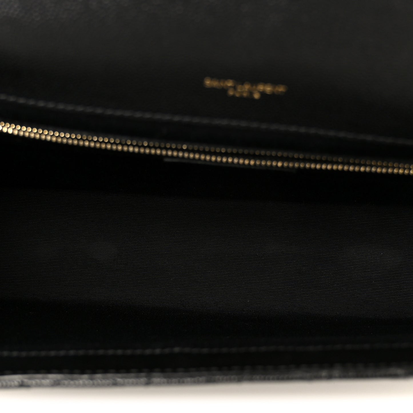 Grain De Poudre Textured Mixed Matelasse Large Triquilt Monogram Satchel Black