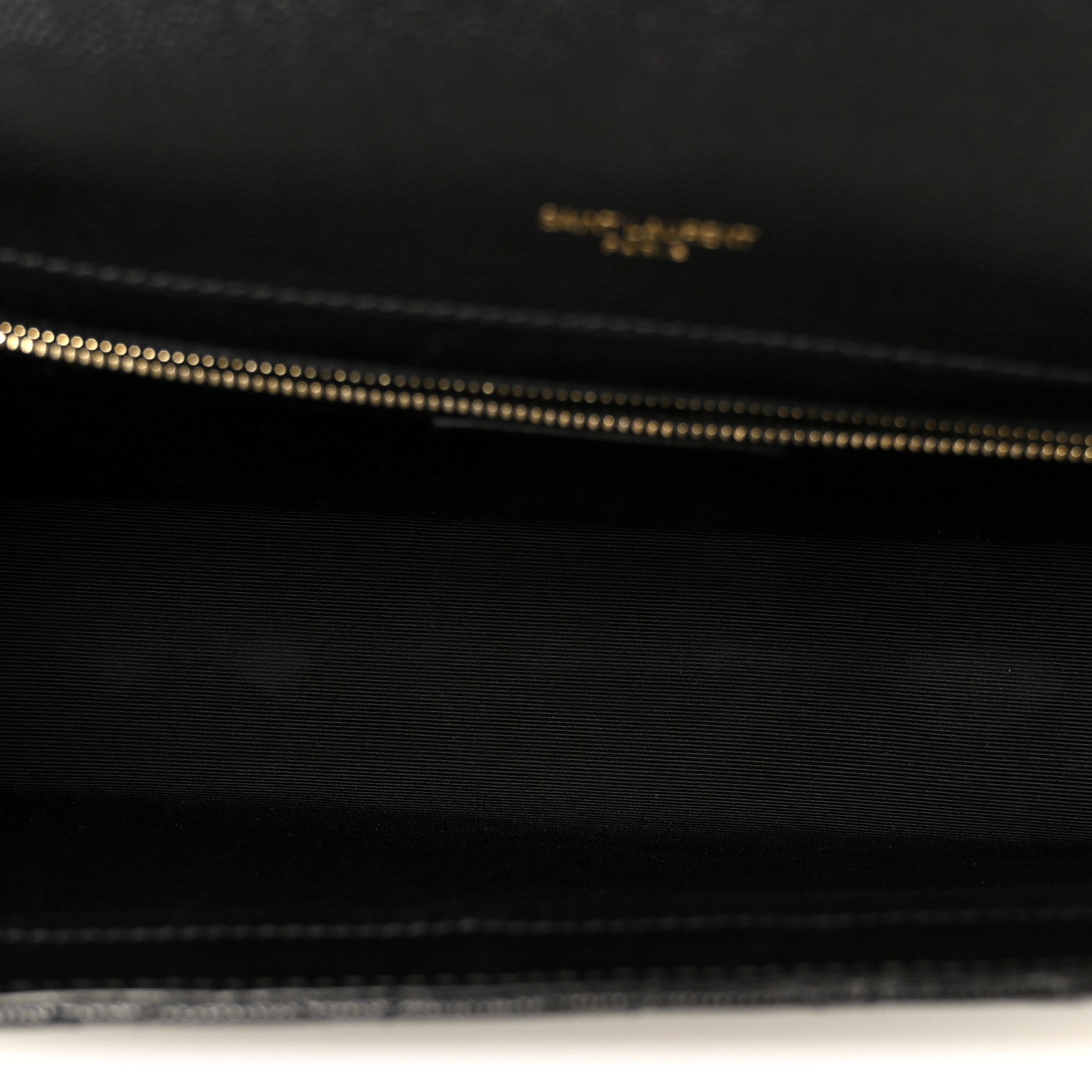 Saint Laurent Grain De Poudre Textured Mixed Matelasse Large Triquilt Monogram Satchel Black 5 of 11
