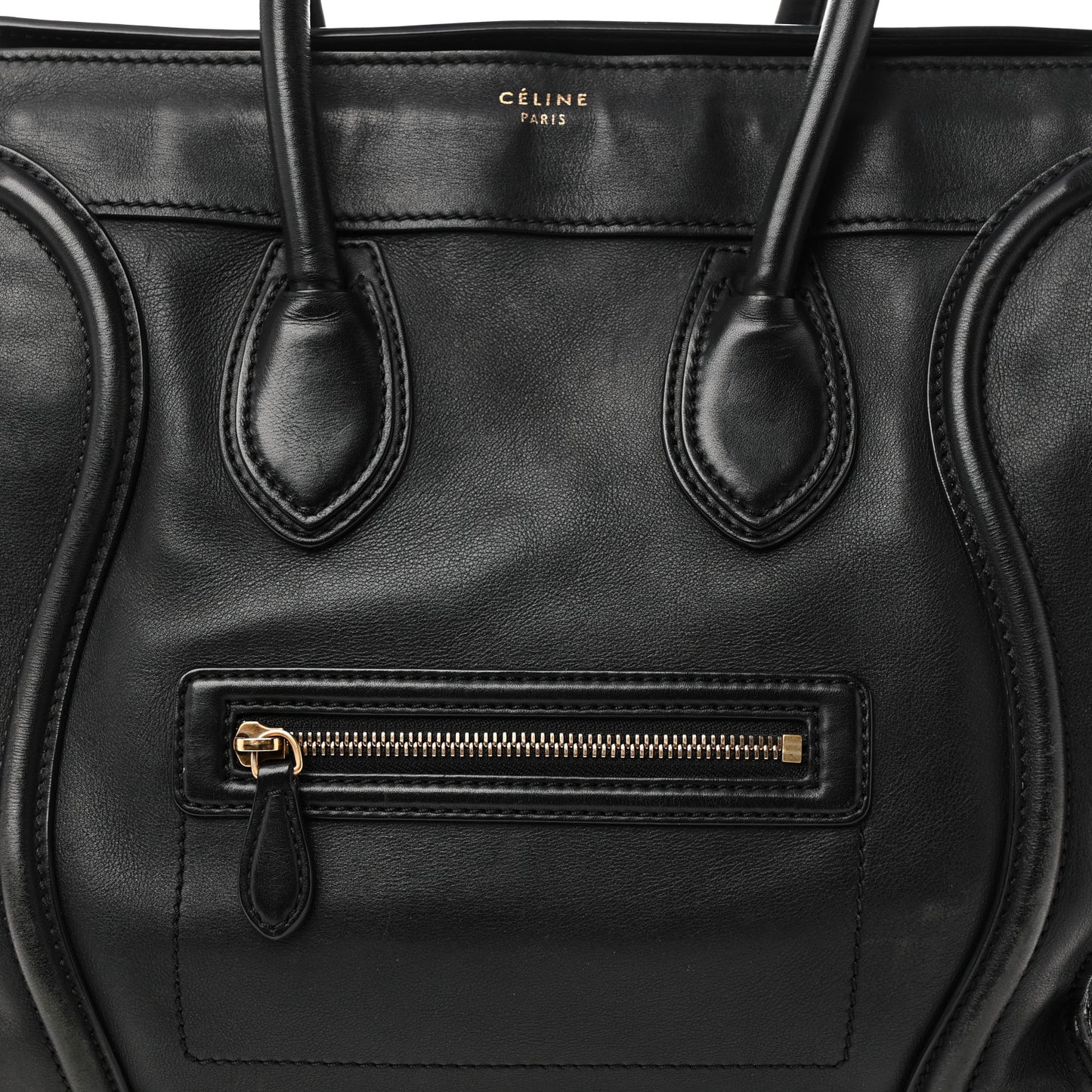 Smooth Calfskin Mini Luggage Black