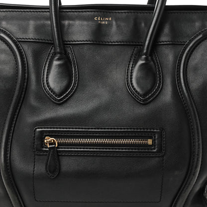 Celine Smooth Calfskin Mini Luggage Black 7 of 9