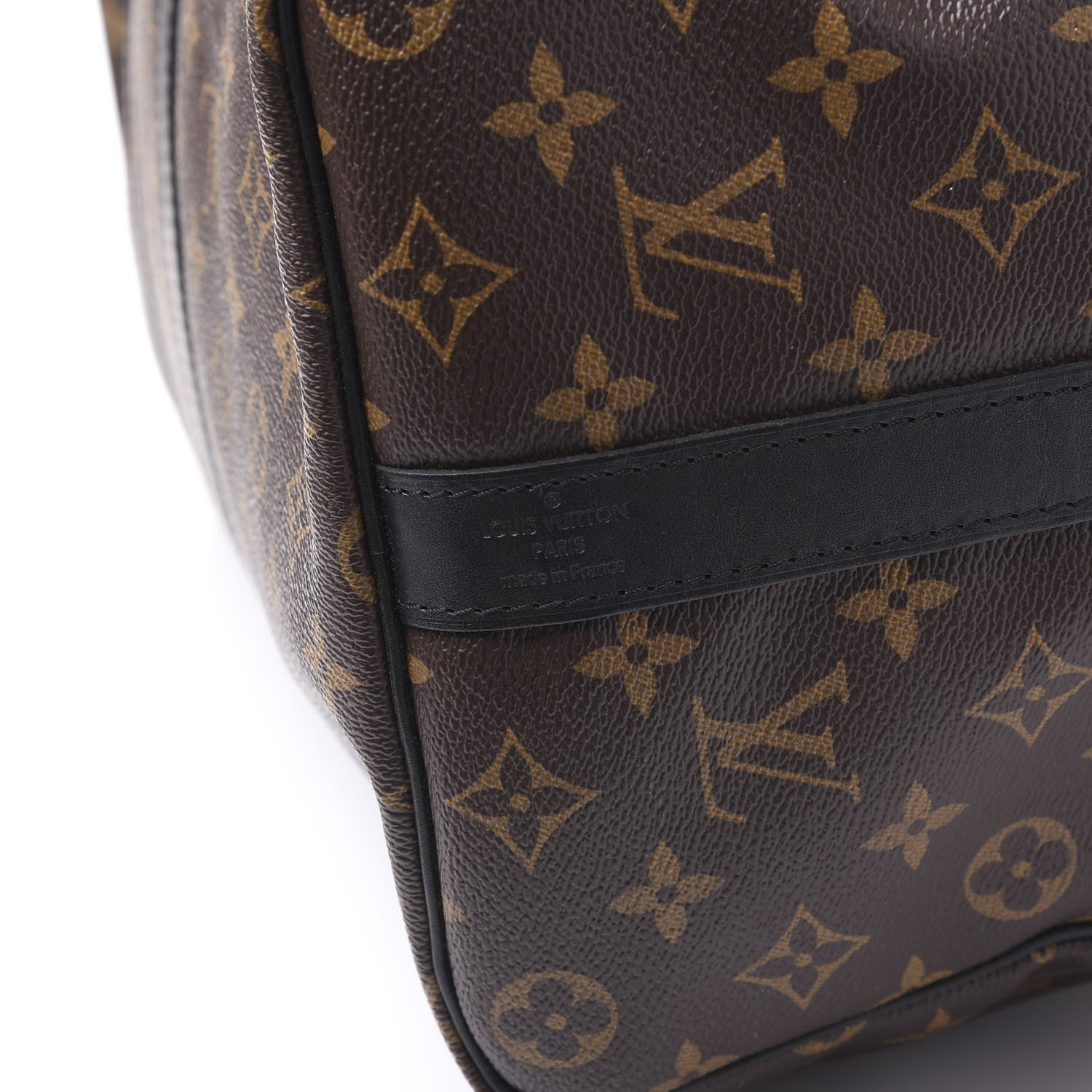 Louis Vuitton Monogram Macassar Keepall Bandouliere 45 10 of 11
