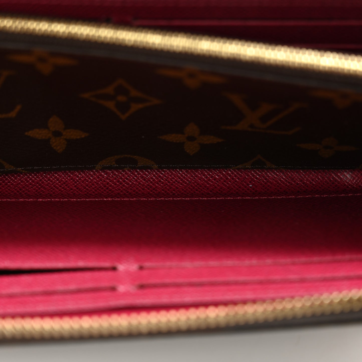 Monogram Clemence Wallet Fuchsia