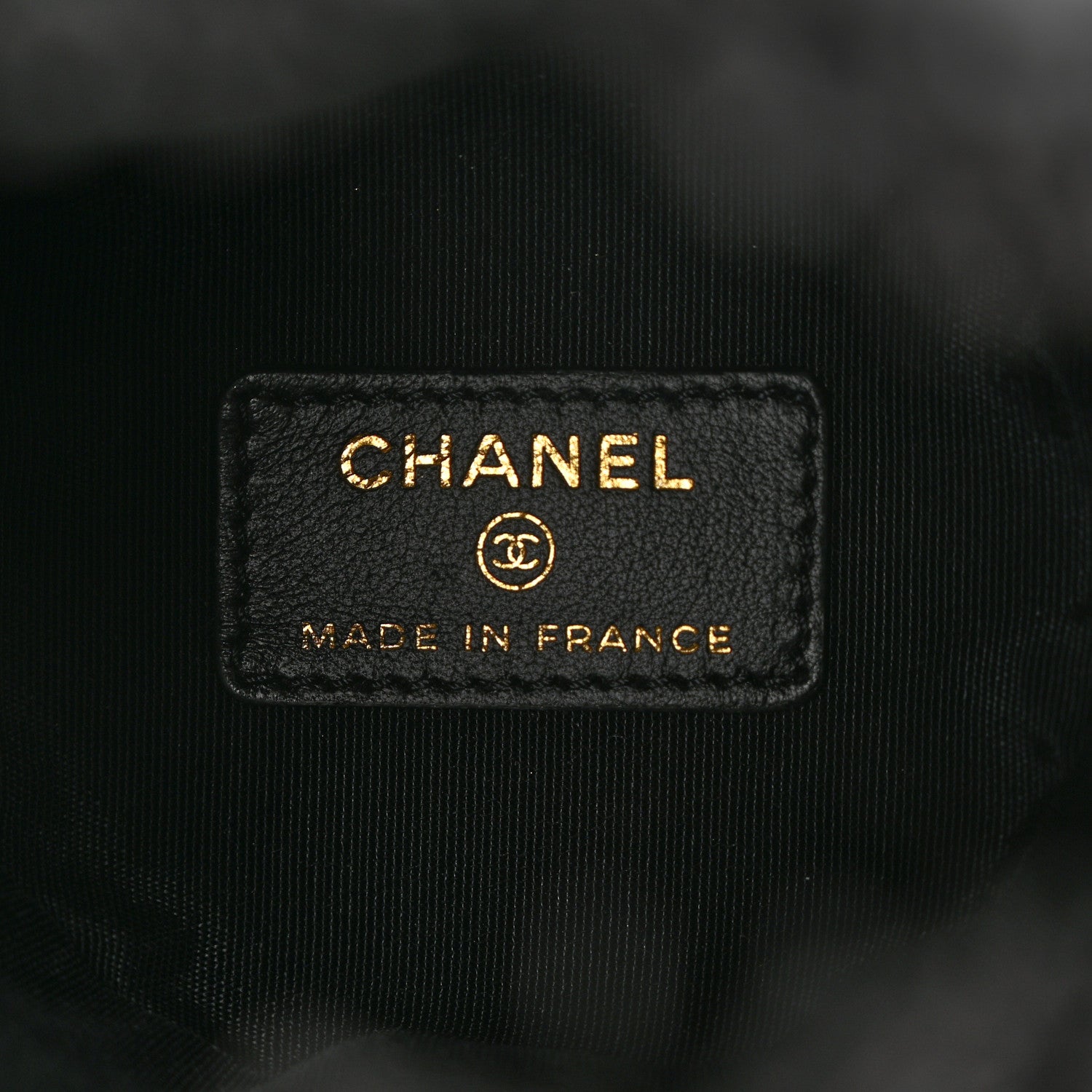 Chanel Denim Quilted Mood Mini Bucket With Chain Black Multicolor 6 of 10