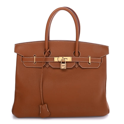 Hermes Togo Birkin 35 Gold 2 of 21