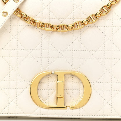 Christian Dior Lambskin Cannage Large Caro Bag Ivory 8 of 11