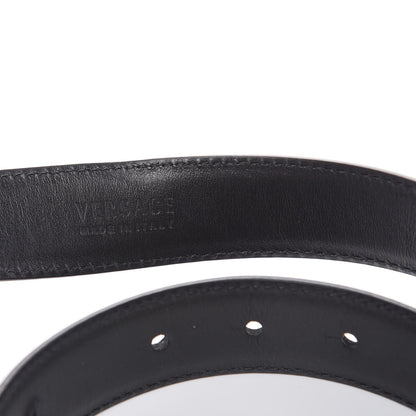 Versace Calfskin Palazzo Medusa Belt 95 38 Black 7 of 9