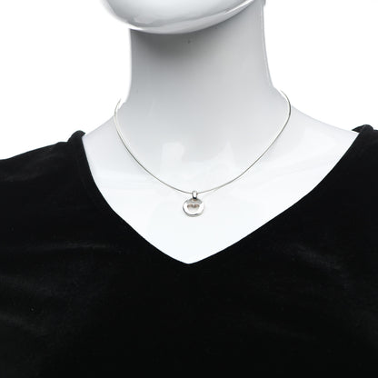 Tiffany Sterling Silver Heart Wire Pendant Necklace 2 of 6
