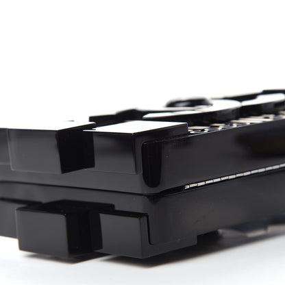 Chanel Plexiglass Barcode Boy Brick Lego Clutch Black 6 of 10
